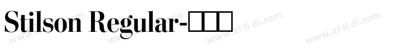 Stilson Regular字体转换 Stilson Regular字体转换